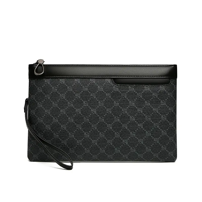 Retro Black Leather Shoulder Bag