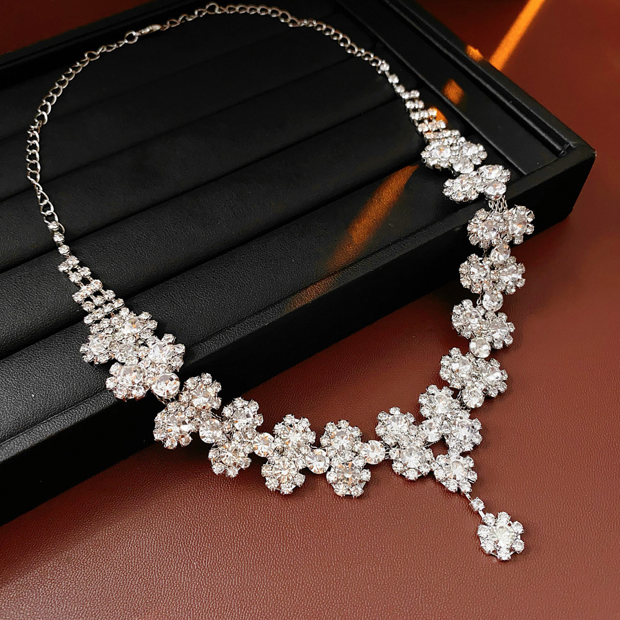 Diamond Flower Earrings