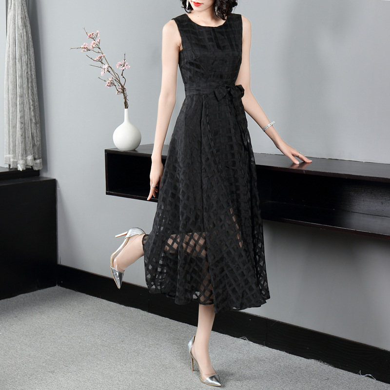 Sleeveless Long Evening Dress