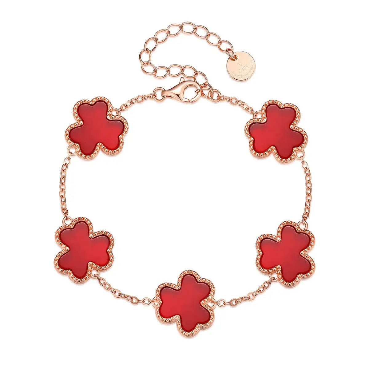 S925 Silver Double-layer Clover Bracelet