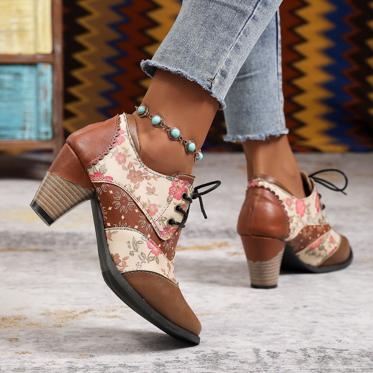 Pointed High Heel Ankle Boots, picture 5 of 7