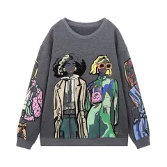 Autumn And Winter New Casual 3D Digital Printing Long Sleeve Women's Sweater - Afo3328 Style-L - View 1