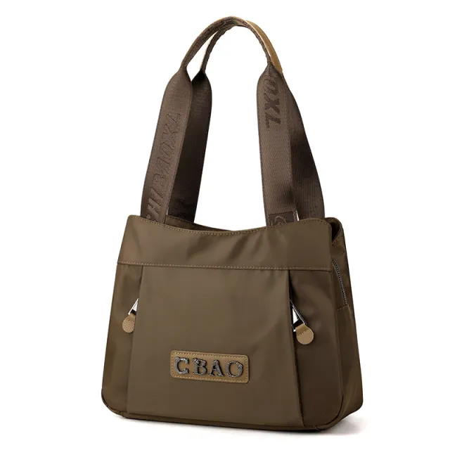 Tote Shoulder Bag Computer Oxford Cloth Brown - Shop at LoveMi