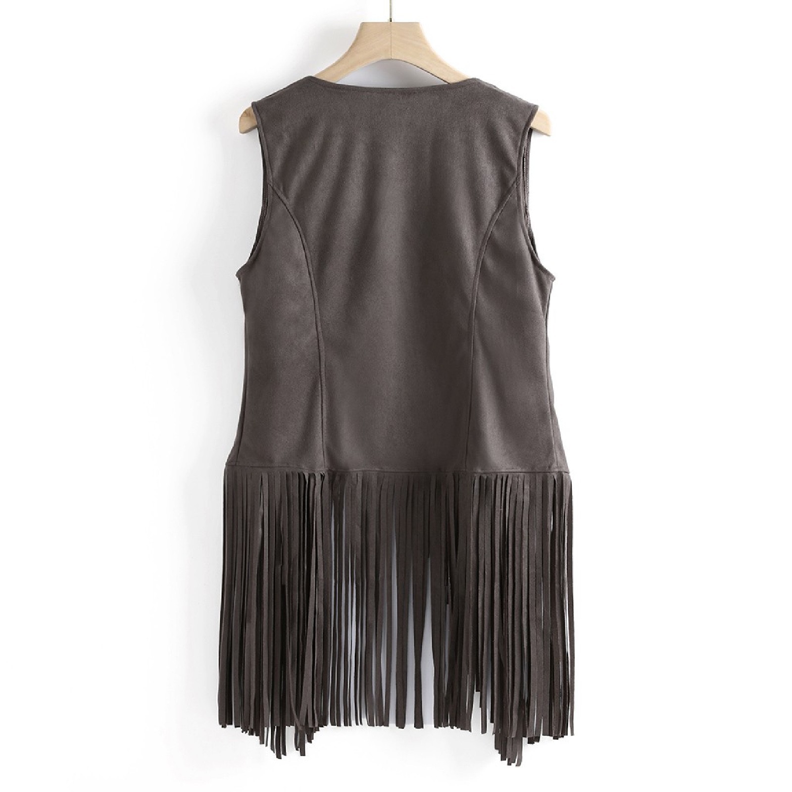 Title 35, Fashion Thin Tassel Sleeveless Vest for Women. ...