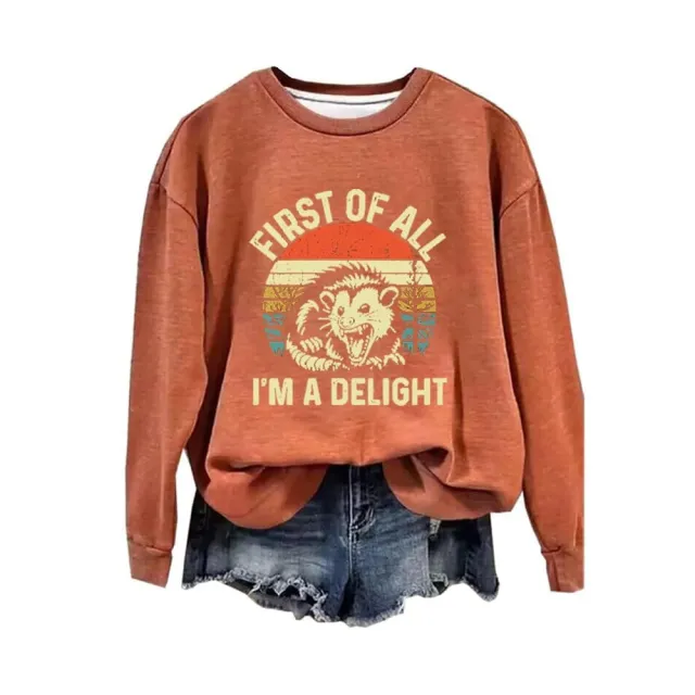 Digital Printing Women's Wansheng Pumpkin Round Neck Sweater Ylj13150 3Xl - Shop at LoveMi