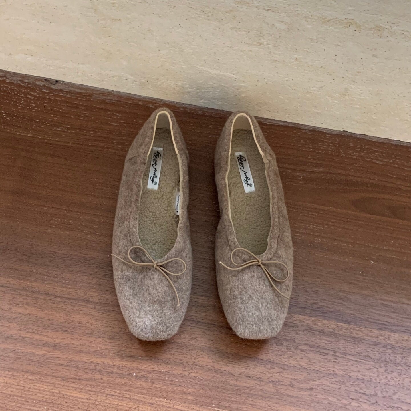Velvet-Lined Square-Toe Flats, picture 5 of 5