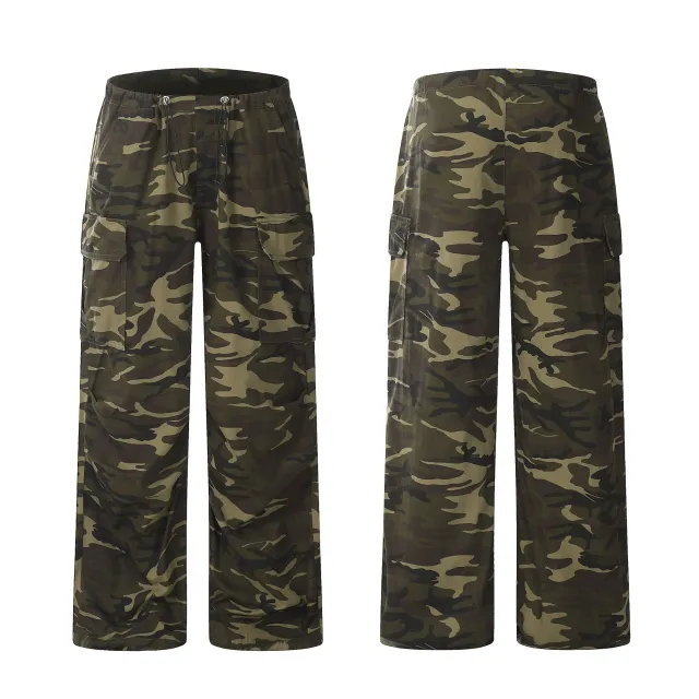 New Pure Cotton American Camouflage Cargo Pants Camouflage Green - Shop at LoveMi