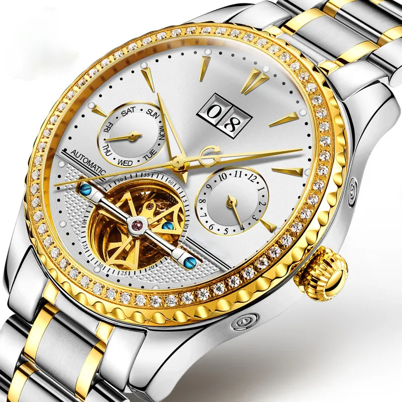 Men's Watch Automatic Mechanical Hollow Waterproof Fashion Luminous Wrist