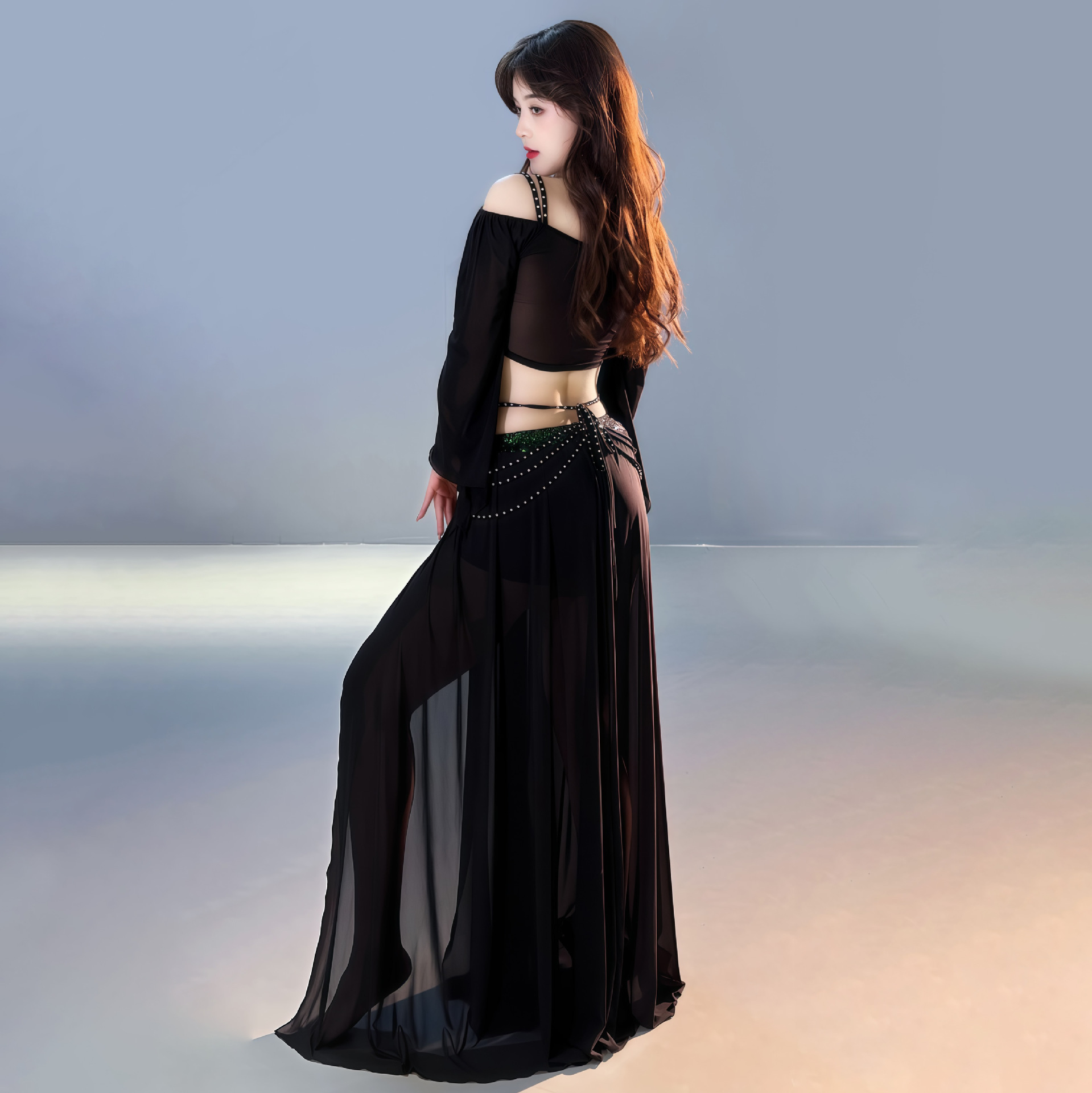 Small Niche Design Belly Dance Costume Sequins - Image 2