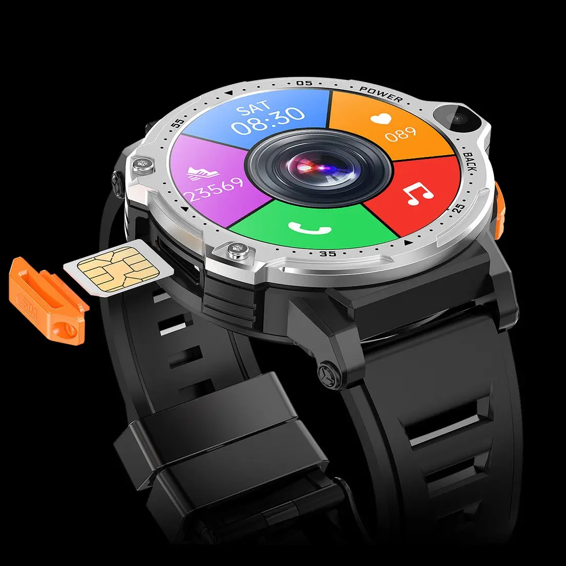 AP6 Smart Watch Dual Camera 4G Plug-in