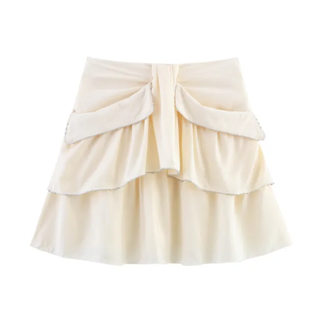 European And American Fashion Sexy Laminated Decoration Short Skirt - Shop at LoveMi