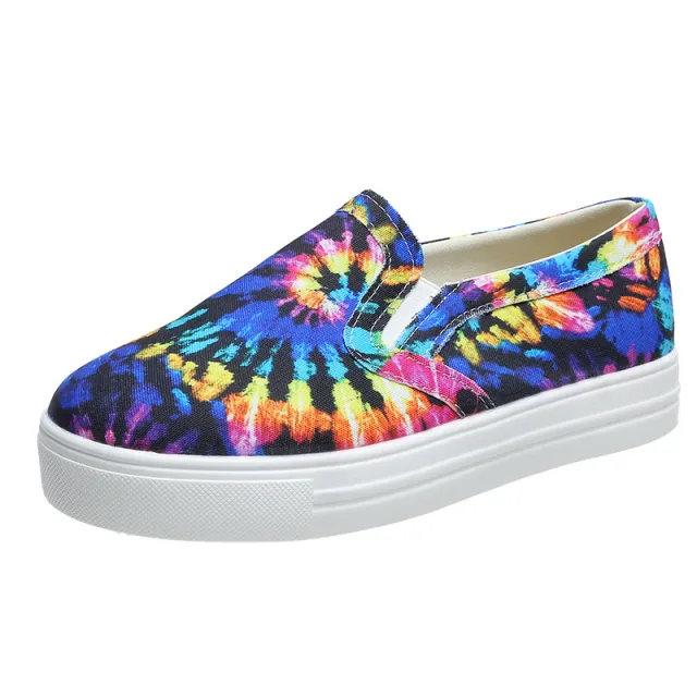 Casual Large Size Canvas Shoes Women's Flat Bottom Color 37 - Shop at LoveMi