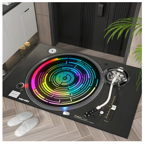 Old Record Creative Policy Radio Floor Mats