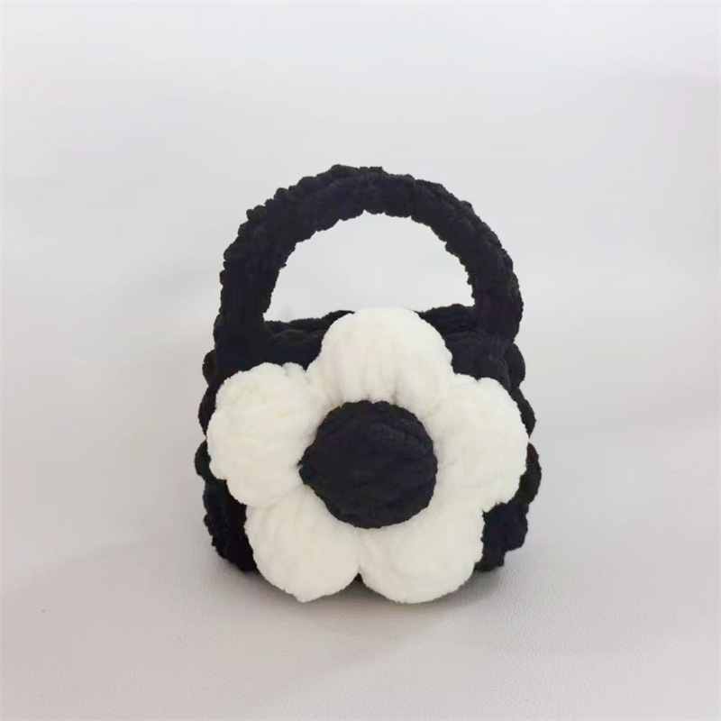 Finished Crocheted Camellia Earphone Case