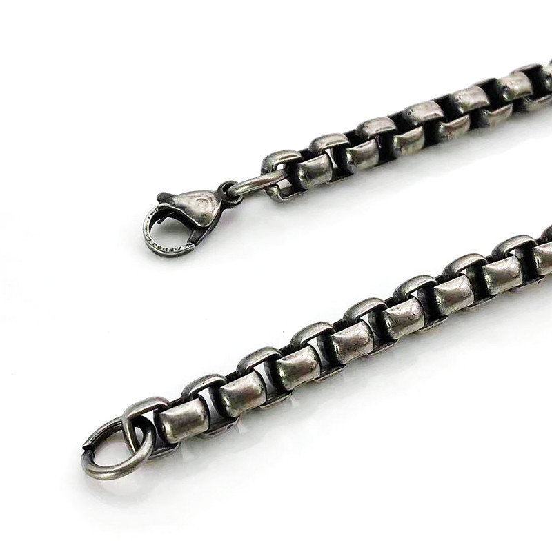 Non-fading Vintage Distressed Square Pearl Men's Bracelet