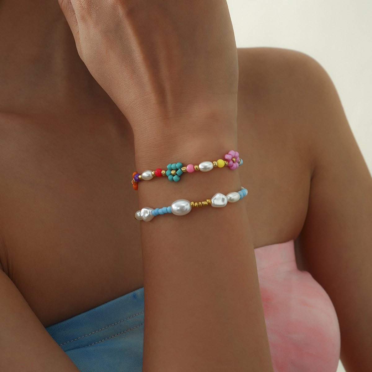 Title 3, Bracciale donna con perle barocche boho, dalla ...