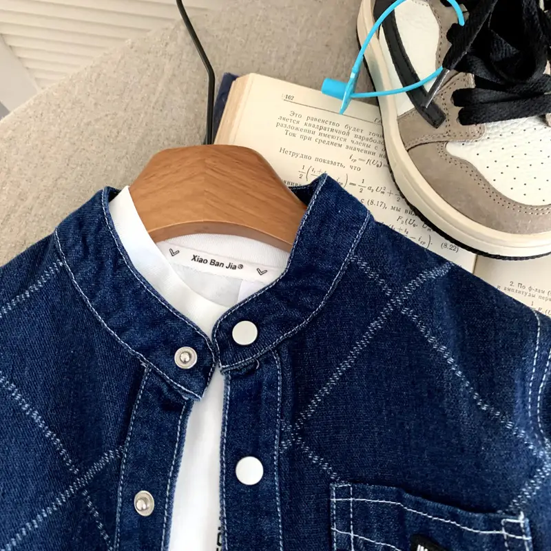 Boys' SpringAutumn Denim Suit New Spring Style