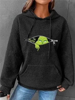 Hooded Long Sleeve Sweater All-matching Loose - G44Z606-M - View 1
