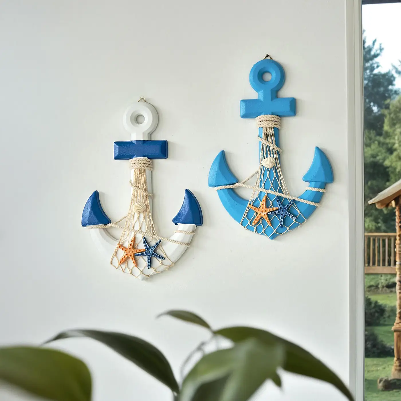 Starfish Anchor Mediterranean-Style Home Decor Item
