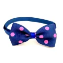 Dark Blue Pink Dots
