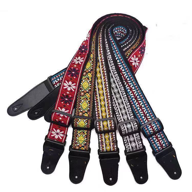 Embroidery Guitar Strap Musical Instrument Accessories - Image 4