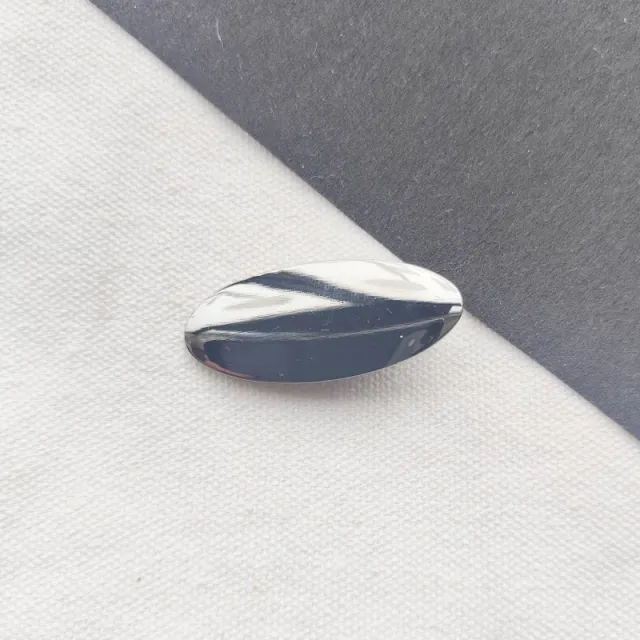 Simple Oval Spring Clip Silver Black Duckbill Clip - Shop at LoveMi