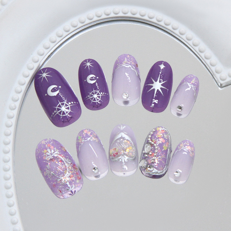 Atmospheric Detachable Nail Tips 30 Pieces