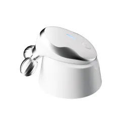 Electric Double Ball Roller Facial Roller Inductive Therapeutical Instrument - White - View 1