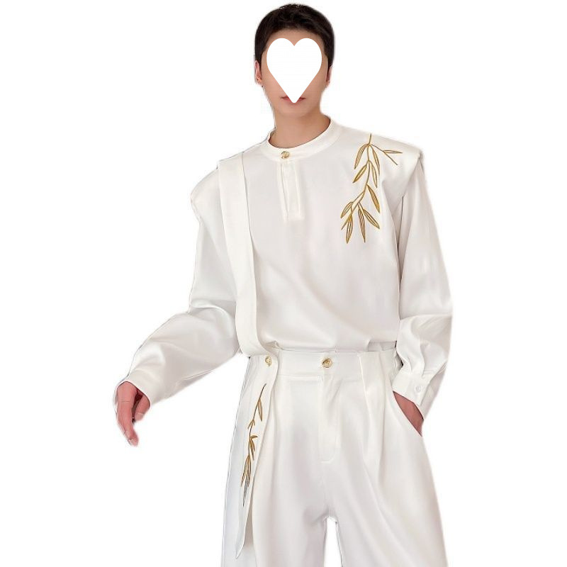 Autumn Chinese-style Retro Embroidered Casual Set