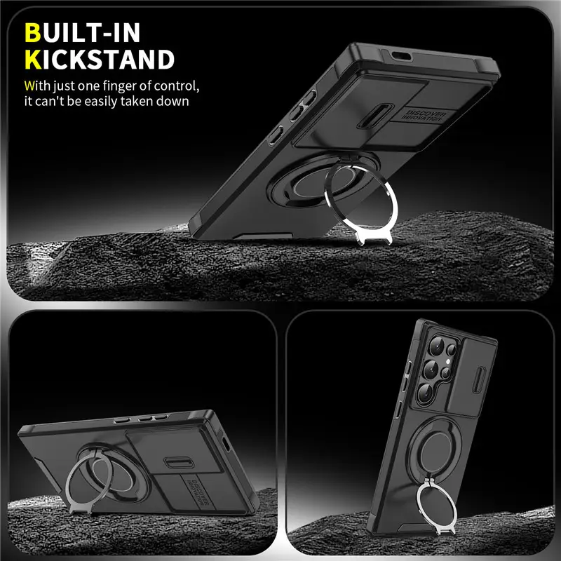 Link Window-opening Phone Case Rotating Stand Cover