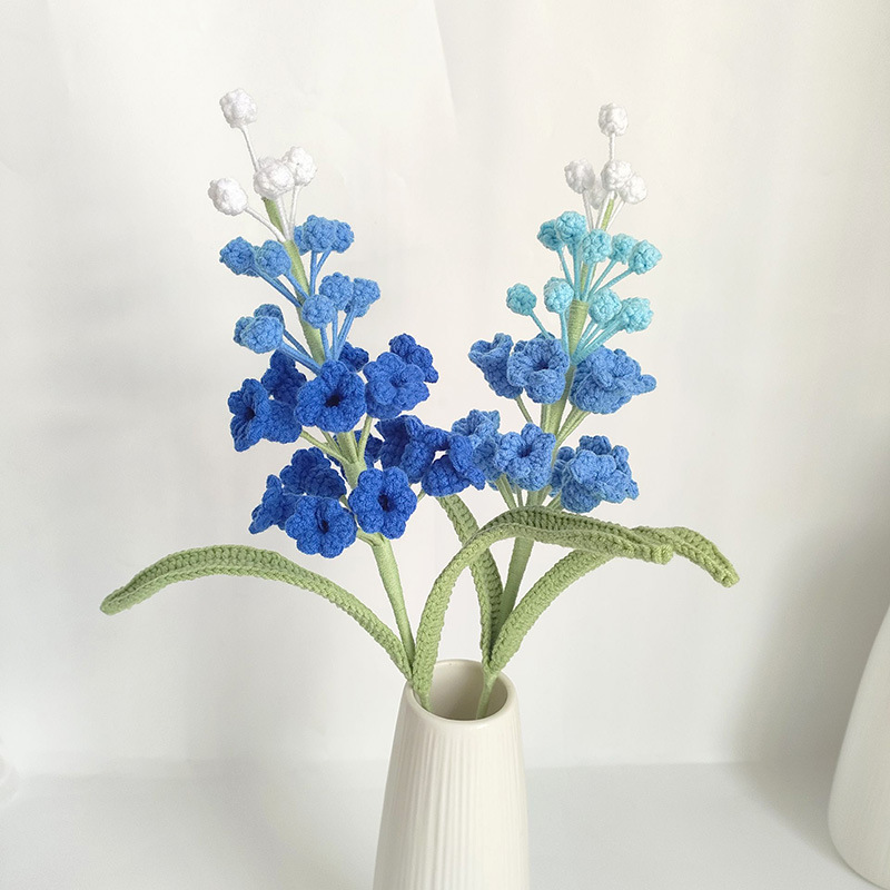 Knitted Grape Hyacinth Bouquet Finished Artificial Flowers