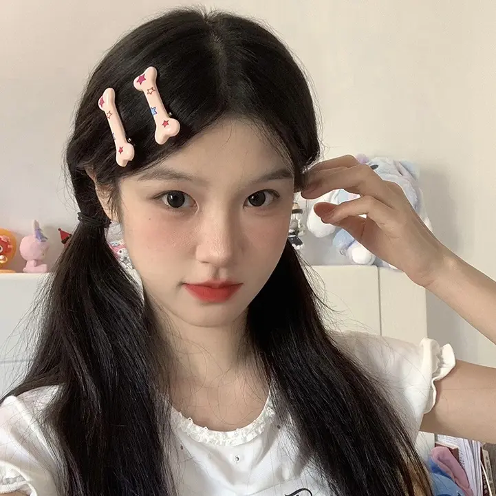 Bone Print XINGX Word Clip Side Bangs