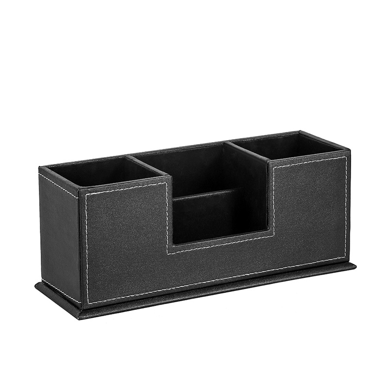 Simple Leather Stationery Organizer Pen Holder 5