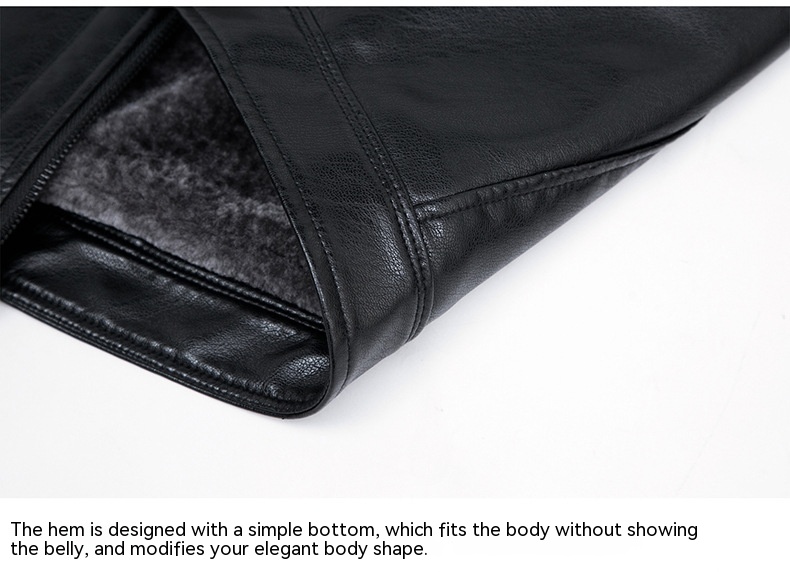 Men's Casual Loose Thick Leather Jacket