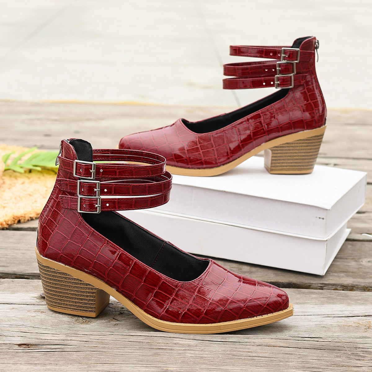 Women's Fashion Zipper High-Heel Pumps 29 1929f7c7 6ecf 41da 8e24 52d75eaef874