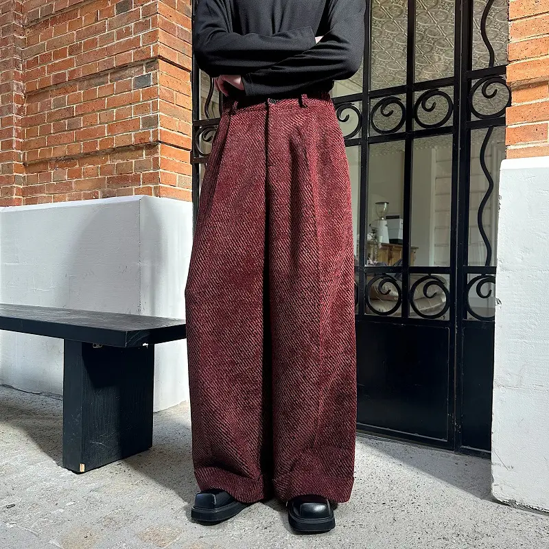 Korean-style Casual Wide-leg Straight-leg Trousers