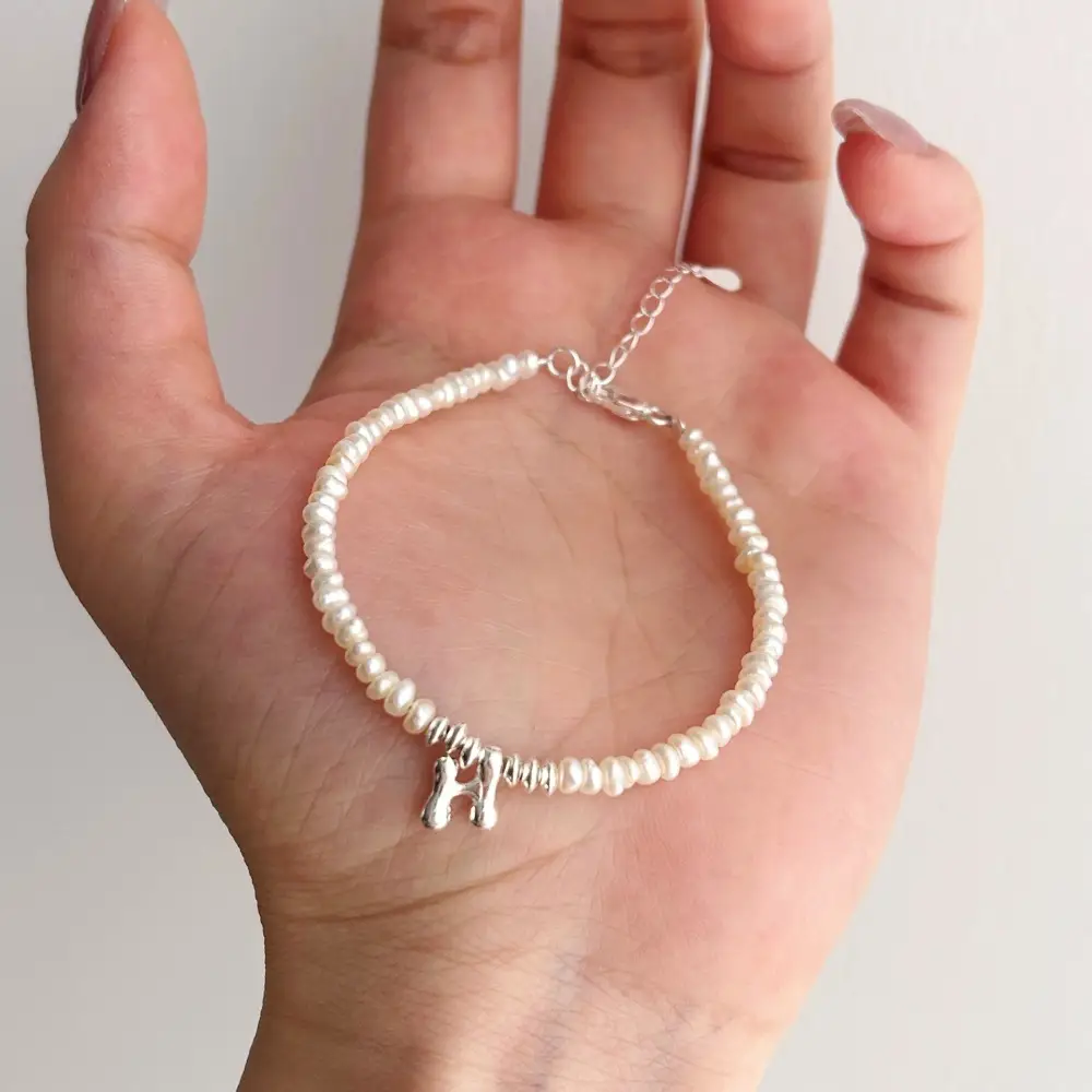 Metal Women's Natural Freshwater Pearl Bracelet