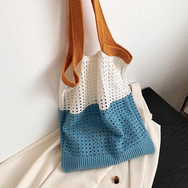 Cotton Linen Woven Shoulder Bag, picture 5 of 7