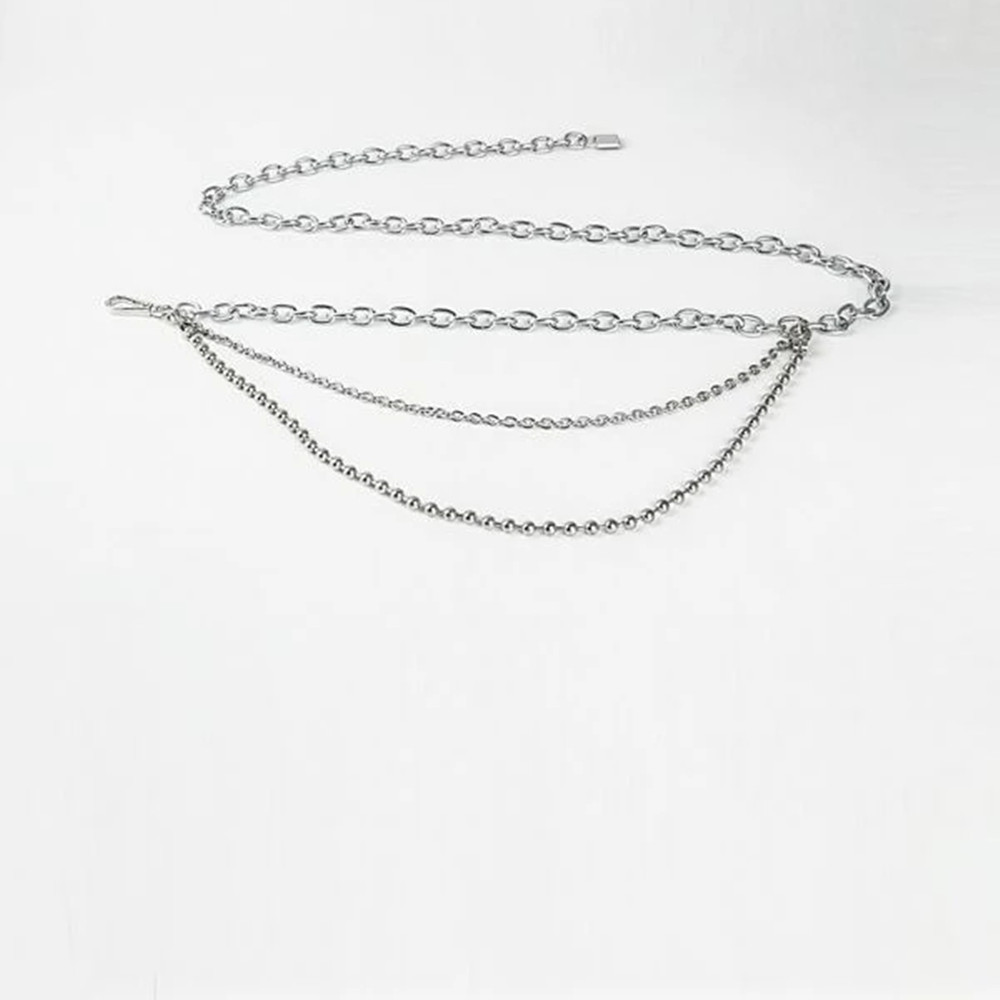 Title 2, Fashion Multi-layer Punk Chain Body Chains. Ado...