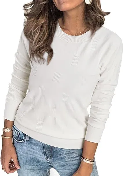 Commute Leisure Pullover Women's Top White - Shop at LoveMi