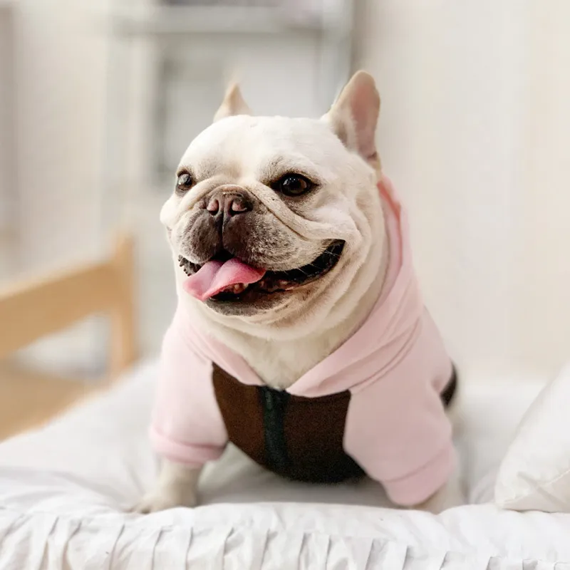 French Bulldog Clothes Autumn And Winter Clothing Small And Medium Dogs - Ground Coffee Hoodie