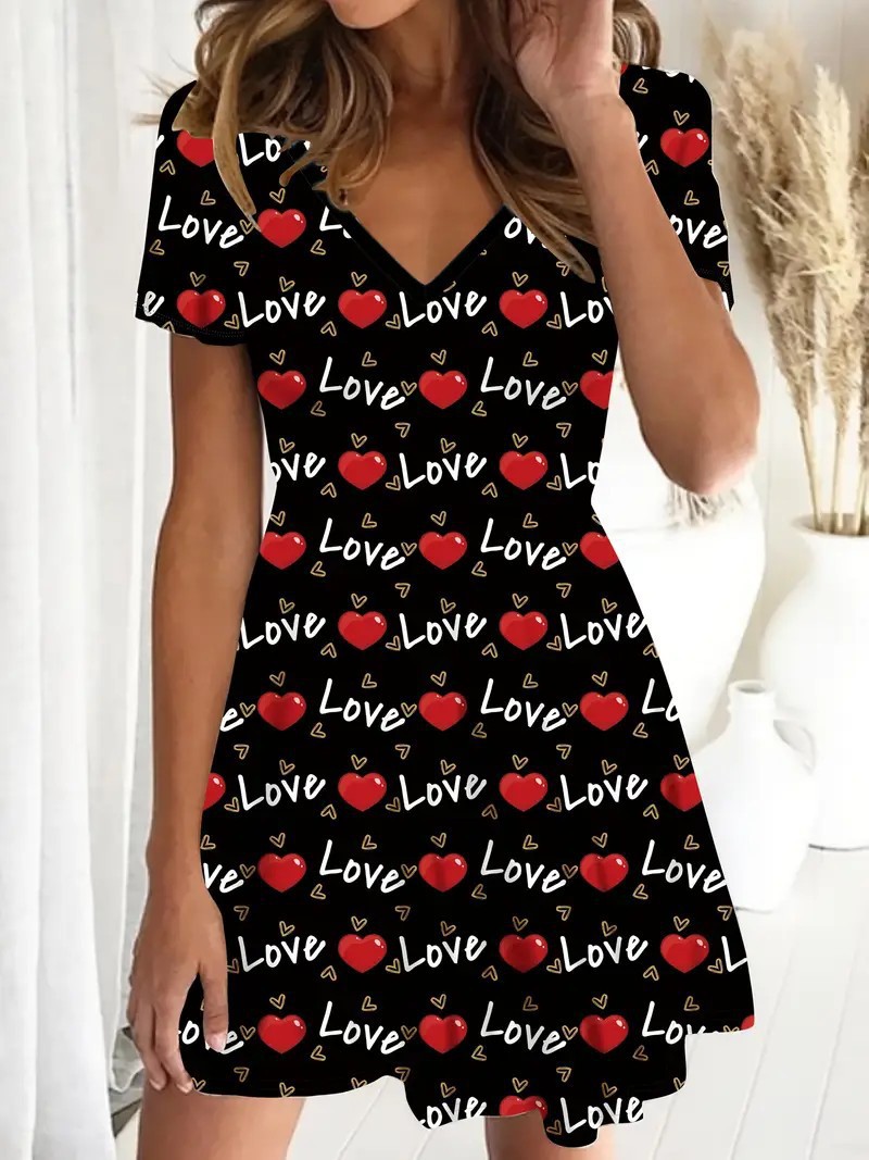 Women's Fashion Individual Casual Short Sleeve Dress Wq20Rq25304Y087 - Shop at LoveMi