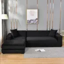 Silver Fox Velvet Black