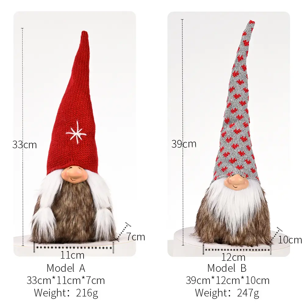 Christmas Decoration Christmas Knitted Hat Doll Ornaments
