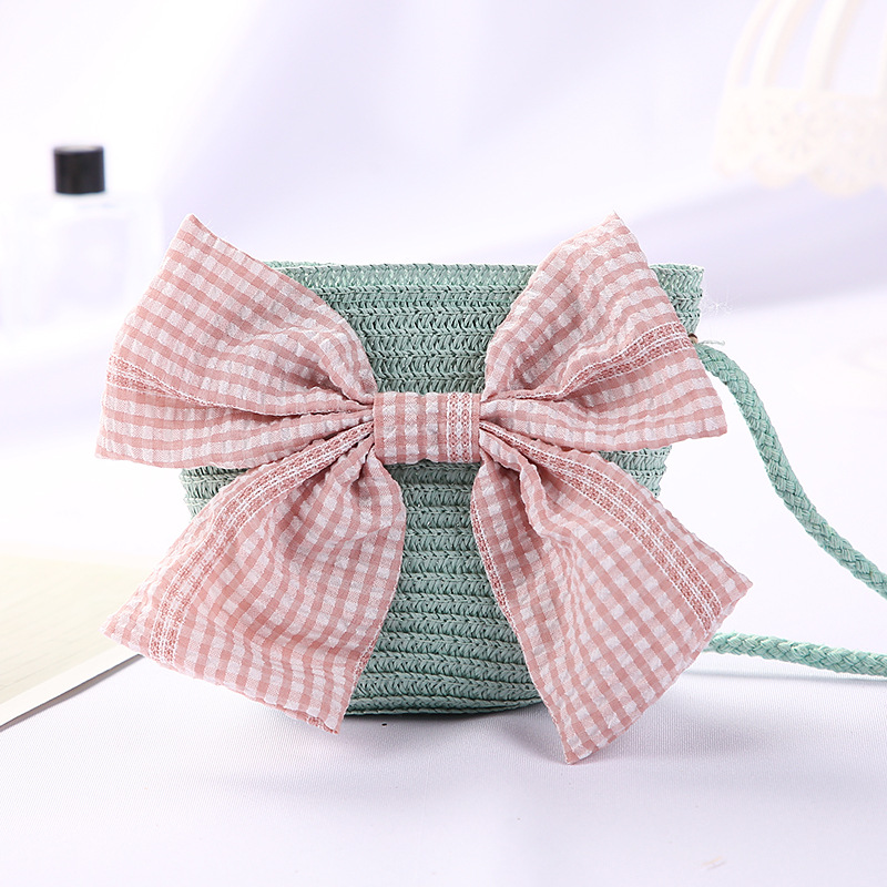 Pink Bow Bag Green