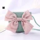 Pink Bow Bag Green