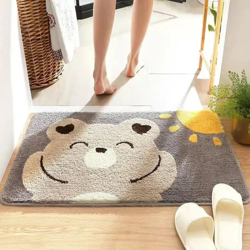 Bathroom Strong Absorbent Cartoon Stain-resistant Non-slip Mat