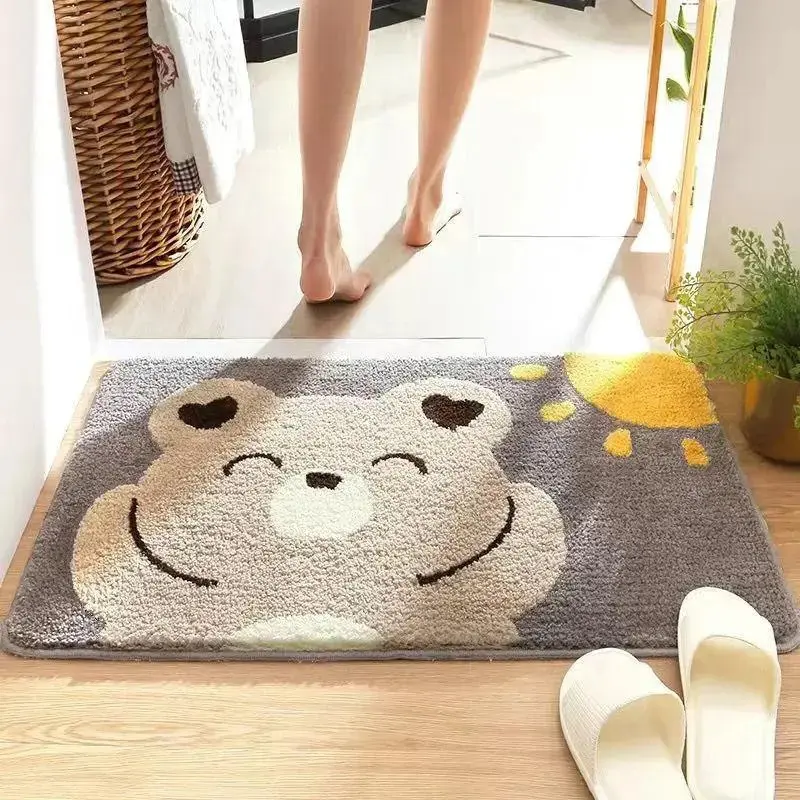 Bathroom Strong Absorbent Cartoon Stain-resistant Non-slip Mat