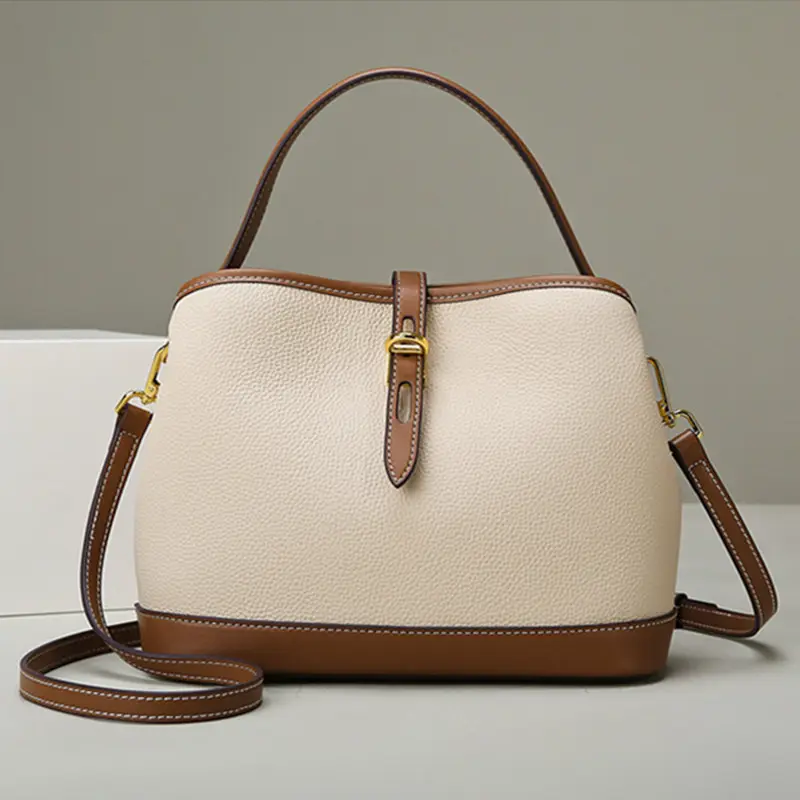Lychee Pattern Large Capacity Contrast Color Single