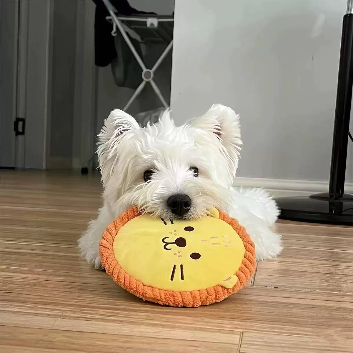 Juguete de peluche para perros con chirriador, para su entretenimiento